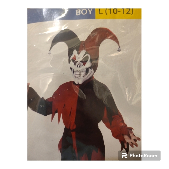Halloween Costume Boys Evil Jester - Picture 1 of 4